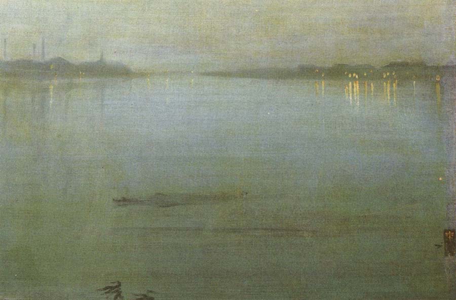 James Abbott Mcneill Whistler Nocturne inblauw and silver of the lights of Cremorne